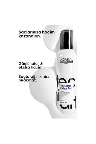 L'Oréal Professionnel Techni Art Full Volume Extra Ekstra Hacimlendirici Saç Köpüğü 250 ML