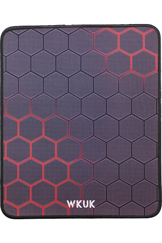 Ruicoo Oyuncu Ve Ofis Kullanımı İçin Kaymaz Kauçuk Tabanlı Dayanıklı Mouse Pad - 25x30 Cm Kırmızı Izgara Desen