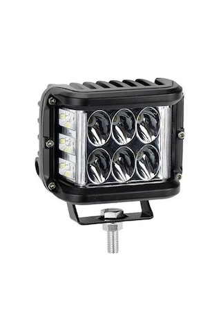 Beyaz Led Sarı Çakarlı Kare Off Road Sis Farı Çalışma Lambası 12 Led 10-30v 36w