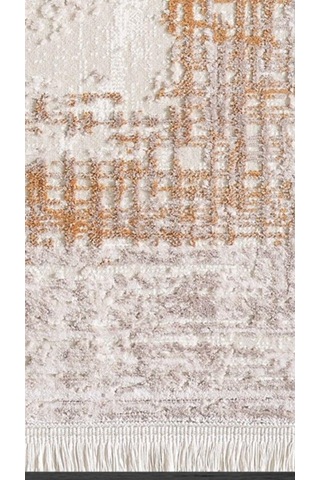 By Özer Halı Vizon Renk Terra Bordürlü Modern Artemis Halı Gotik 02242e Salon Halısı Çok Renkli