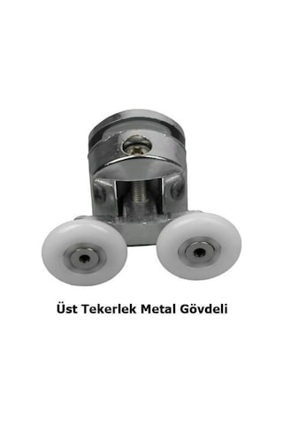 Duşakabin Tekerleği Rulman Metal Gövdeli Üst Krom Teker Çapı 22 M Krom