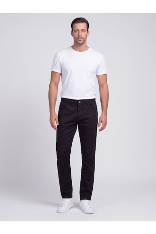 Siyah Dynamic Fit Erkek Chino Pantolon