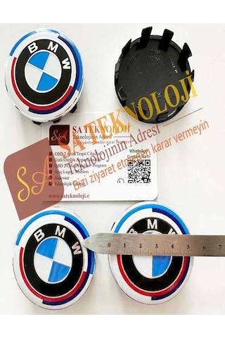 Bmw Jant Göbeği Logosu 56mm Newtype Mavi-beyaz