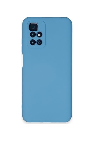 Xiaomi Redmi 10 2022 Kılıf Içi Kadife Renkli Silikon Telefon Kılıfı Col178885-mavi