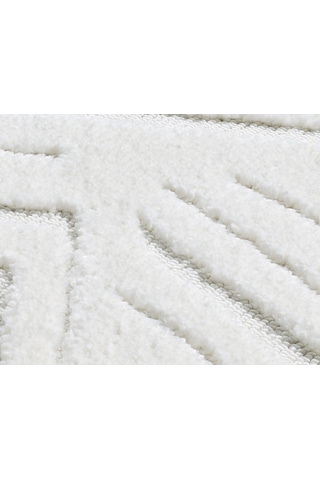 Mariesse Home Elit Bukleli Yumuşak Peluş Post Shaggy Çocuk Odası Oturma Odası Salon Mutfak Halısı 0769a Beyaz