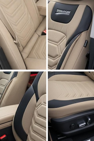 Titanyum Serisi Lüks Keten Oto Koltuk Kılıfı- Hyundai İ20-i30-accent-blue-era-getz Uyumlu Bej