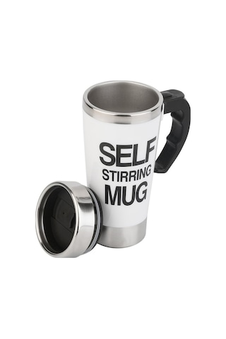 Pazly Cbtx Fx-589 400ml 304 Paslanmaz Çelik Otomatik Karıştırmalı Kahve Fincanı Yeşil, Fincan Kapaklı Yeşil