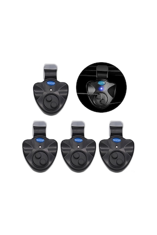 Mufunye Balık Alarmı 4'lü Set - Led Işıklı Ve Sesli Uyarı, Şeffaf Misina Dostu