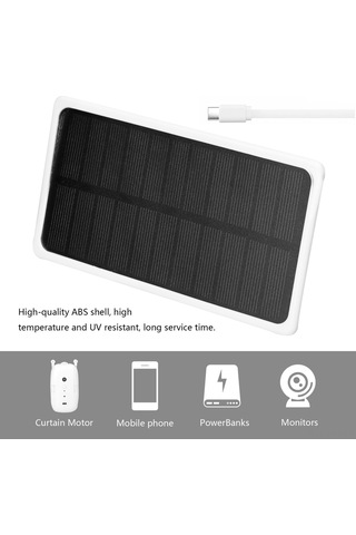 Hangfox Perde Motoru Güneş Paneli - Monokristal Silisyum 5v Güneş Enerji Şarj Ünitesi Ev Tipi Fotovoltaik Modül