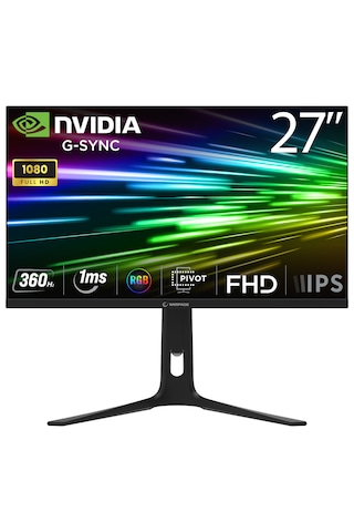 Rampage Ellipse EL27R360F 27" 360Hz 1ms Full HD Pivot IPS Oyuncu Monitörü