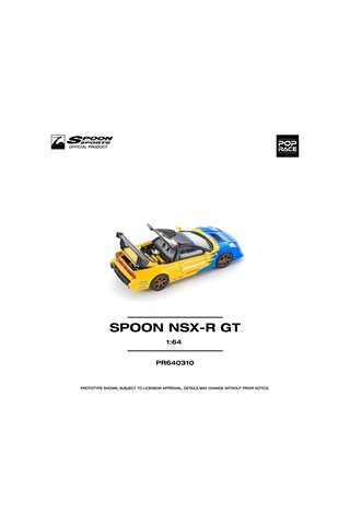 Pop Race Honda Nsx-r Gt Spoon Sports 1:64 Diecast Model Araba Pr640310 Sarı