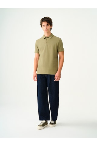 Pleated Jean Balloon Fit Erkek Pantolon Denim