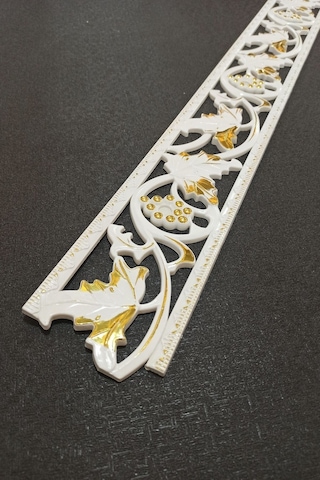 Beyaz Altın Duvar Ve Tavan Bordürü 10 Cm Eninde 100cm Uzunluğunda Dgk-14