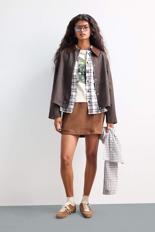 Defacto A Kesim Normal Bel Mini Süet Etek G0848ax25aubn173 Kahve