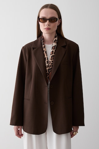 Kahverengi Blazer Ceket - 7619 Kahverengi