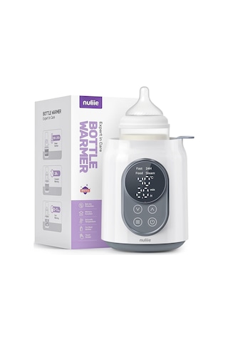 Nuliie 6'sı 1 Arada Elektrikli Biberon Isıtıcı Akıllı Sıcaklık Kontrolü ve Otomatik Kapanma Biberon Isıtıcı ve Sterilizatör