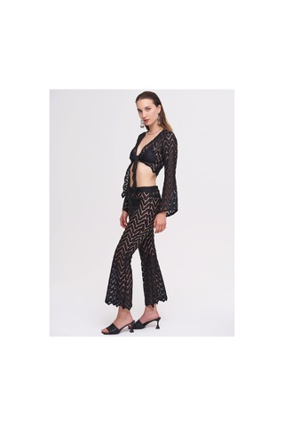 La Garita Jude Siyah Crop Top&pantolon Set Siyah Siyah