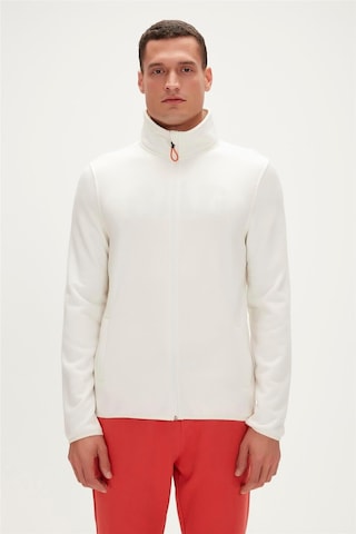 Bowie Full-zip Marshmallow Beyaz Fermuarlı Erkek Polar Sweatshirt 23.02.21.001 001