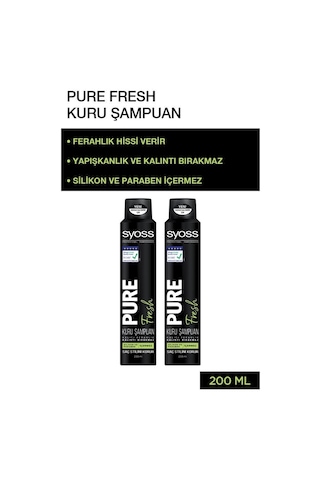 Syoss Pure Fresh Kuru Şampuan 2 x 200 ML