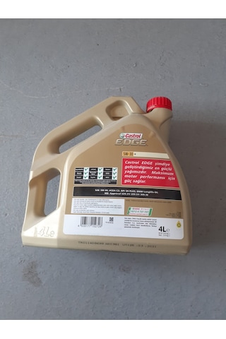 Bmw Motor Yağı 5W-30 Edge 4 Litre Castrol Tüm Modeller -H009