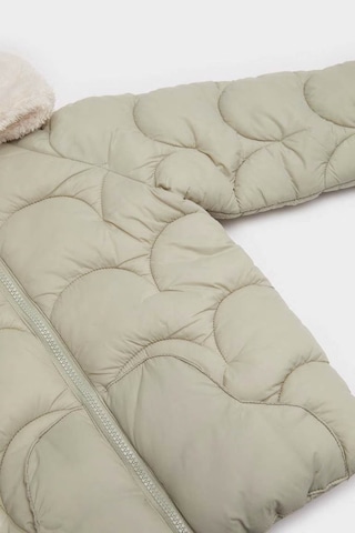 Defacto Rüzgar Geçirmez Su Geçirmez Kapüşonlu Fermuarlı Yeşil Kız Bebek Mont E7951a5/gn270 Yeşil