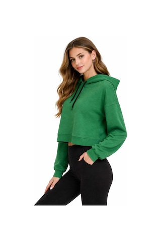 Bebuy Kapşonlu Sweatshirt Yeşil