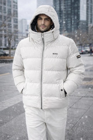 Hugo Boss Erkek Kışlık Mont Beyaz