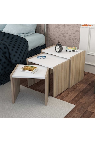 Saye 3 Lü Zigon Sehpa Takımı (511132791)