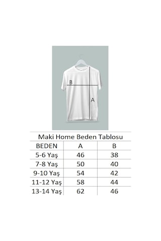 Maki Home Pamuklu Kız Çocuk Mini Mouse Baskılı Beyaz Gri Siyah Tshirt 5 6 7 8 9 10 11 12 13 14 Yaş Gri