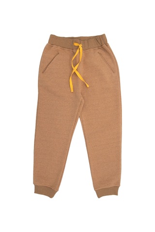 Recycle Pamuk Şardonlu Kışlık Terrosso Kız Çocuk Eşofman Altı Açık Kahverengi