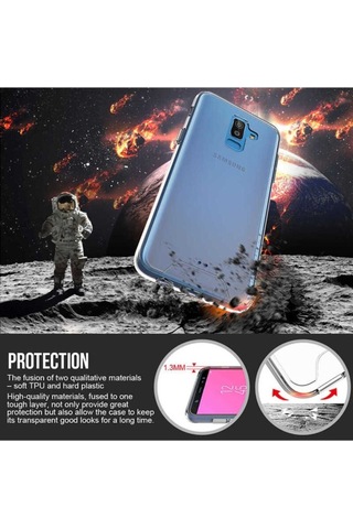 Galaxy J8 Kılıf Zore Gard Silikon Renksiz