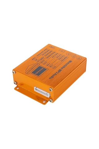 Moly Mp3 Çalar + Fm Radyo + Güvenlik Alarmı + Kablosuz Kumanda, Siyah 12v, 2x10w Motosiklete Uygun