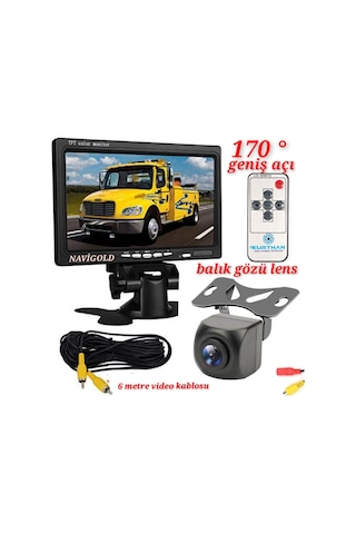 7 İNÇ MONİTÖR + 170 ' GENİŞ AÇI KAMERA SETİ