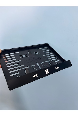 Play Pause Pleksi Motor Plakalığı