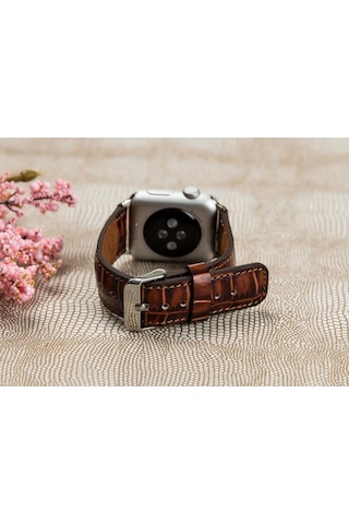 Bouletta Apple Uyumlu Watch Deri Kordon 42-44-45Mm Croco Yk06 Kah