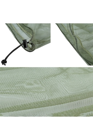 Besthome1 4 Adet Yeşil Nylon Mosquito Net - Outdoor Aktivite İçin Yüz&boyun Koruyucu, Doğa Sporları, Dağcılık, Kamp, Balıkçılık