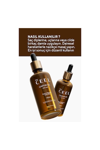 The Ceel Saf Hint Yağı Castor Oil Soğuk Sıkım 50 ml