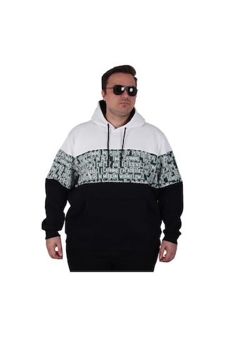 Starbattal Büyük Beden Kapüşonlu 3ip Sweat Transforming 25713 Ekru Ekru