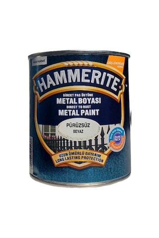 Marshall Hammerite Çekiçlenmiş Metal Boyası 2.5 Lt Pürüzsüz Beyaz