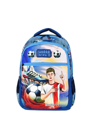 Waddell Futbol Ilkokul Erkek Sirt Cantasi Ve Beslenme Cantasi Okul Cantasi Lacivert