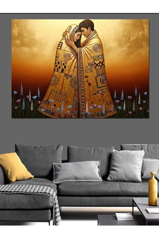 Klimt Temalı Tablo Dekoratif Kanvas - Mdf Ahşap Tablo