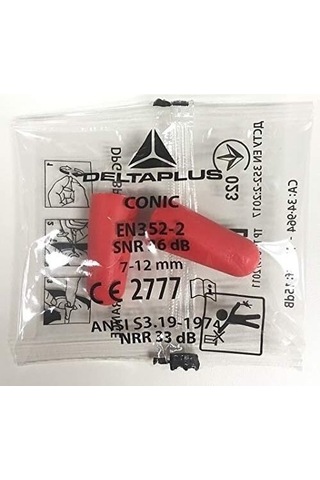 Delta Plus Conıc200 36db Poliüretan Ipsiz Kulak Tıkacı Çift Pake