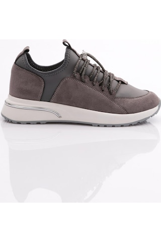 Dgn 221 Kadin Taş Bağcikli Sneaker Ayakkabi 221-2494-R4637 Gri