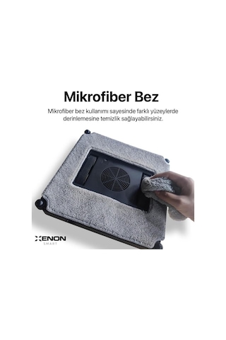 Xenon Smart Elo Cam Temizleme Robotu 3'lü Yedek Mop Seti (X8681 İle Uyumludur)