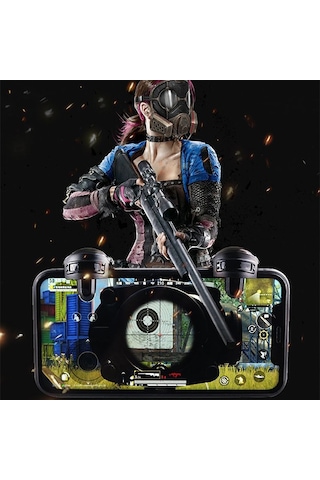 Ally L1R1 Gamepad Oyun Ateşleyici Tetik- Level 3 Helmet Pubg Gad