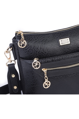 Nas Bag Kadın Spor Şık Günlük Postacı Çapraz Çanta En 25 Cm Boy 22 Cm Siyah Victoria