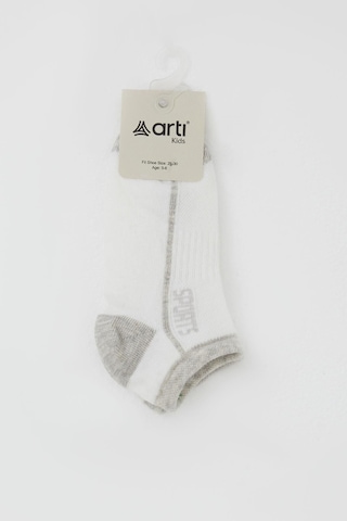 Arti Artı Erkek Çocuk Patik Çorap Sports Yazı Baskılı 1-14 Yaş, Ekru