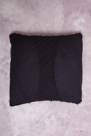 Peraluna Foam Pıllow Şifon Şerit Triko Yastık Kılıfı 45x45 Cm Siyah - Siyah