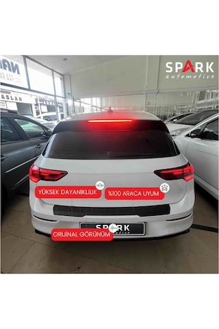 Volkswagen Golf 8 2021- Yılı Ve Sonrası Uyumlu Arka Tampon Eşiği Mat Siyah