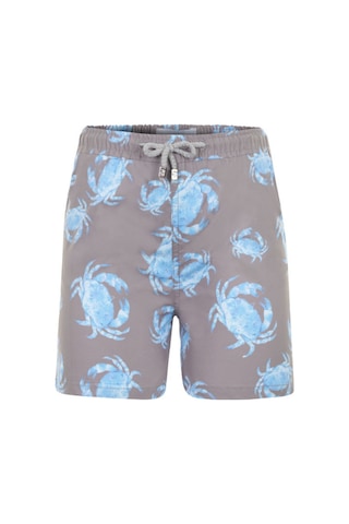 Fiji Blue Crab Hayvan Yengec Desenli Erkek Cocuk Mayo Bej